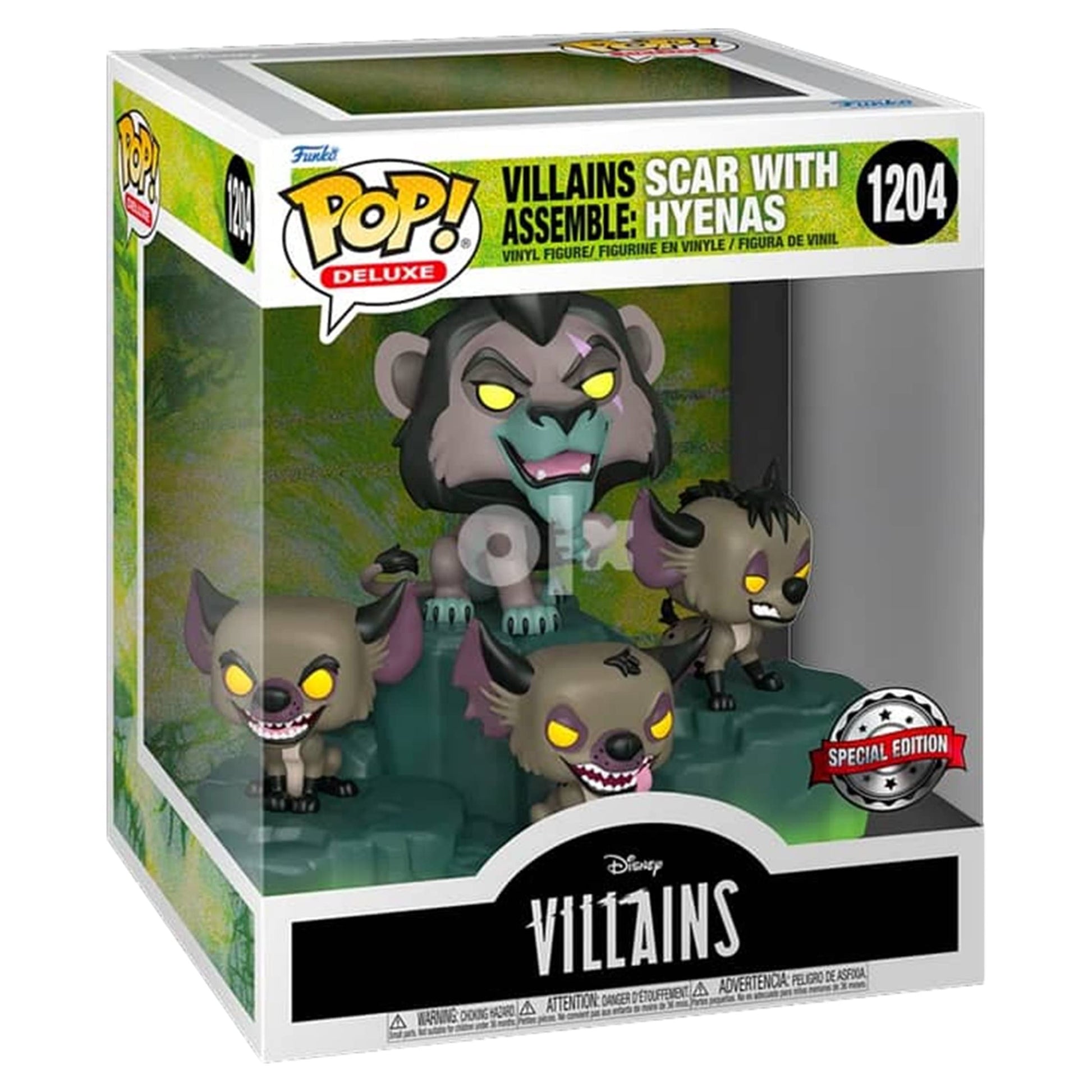 Funko Pop! Scar with Hyenas Villains 1224 Hot Topic Exclusivo FUN64677