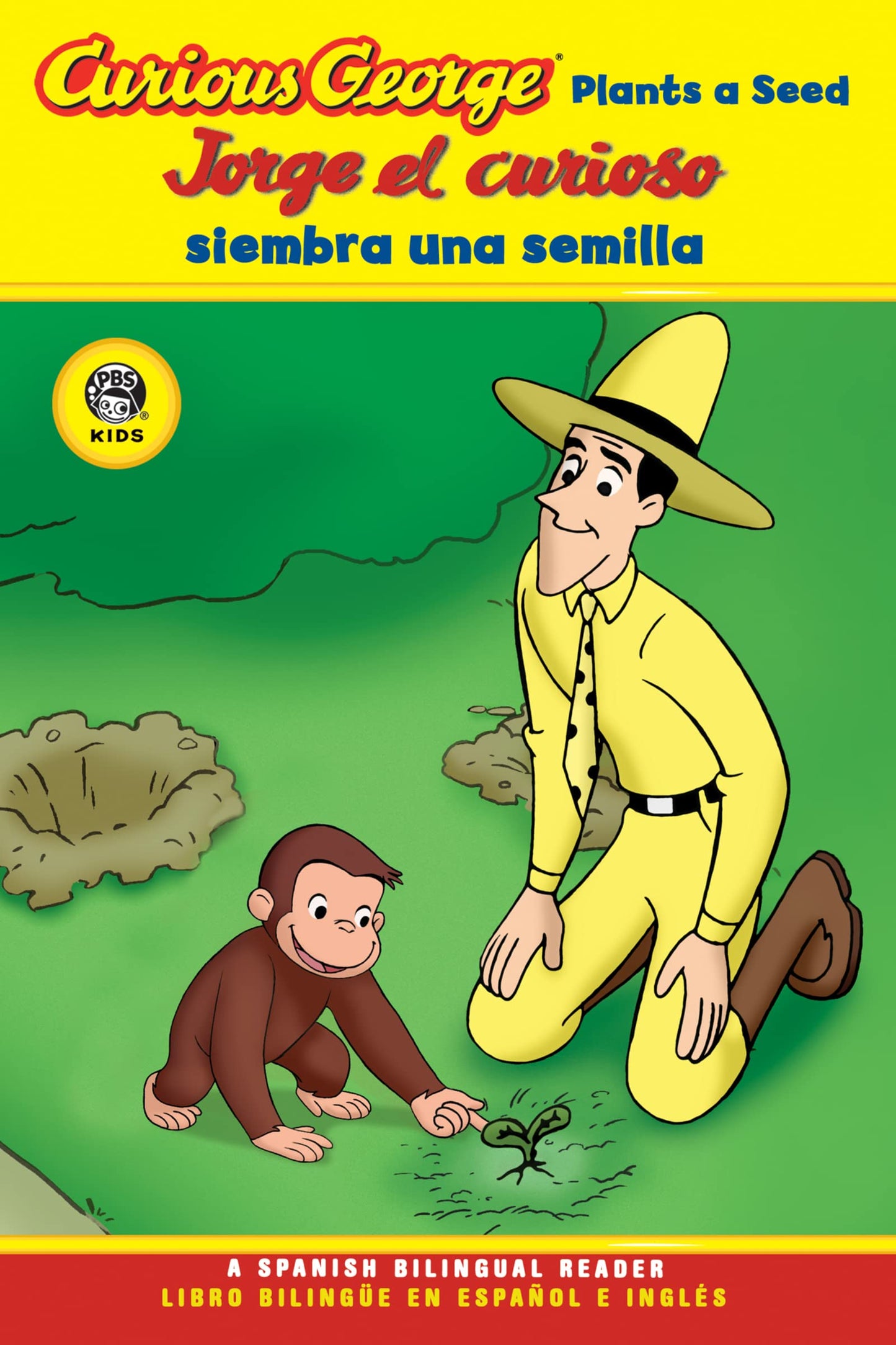 Libro: Curious George Plants a Seed/Jorge el curioso siembra una semilla: A Delightful Bilingual Story About Gardening Featuring Everyone's Favorite Curious Monkey