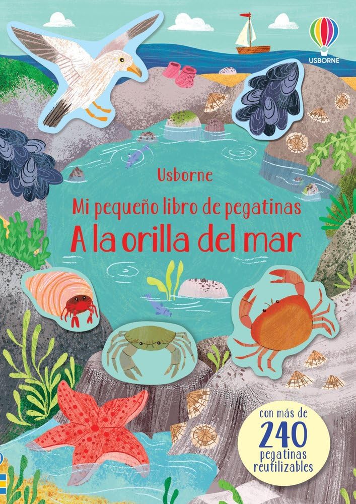 A la orilla del mar (Mi pequeño libro de pegatinas)