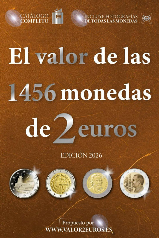 El valor de las 1456 monedas de 2 euros (El valor de las monedas en euros)
