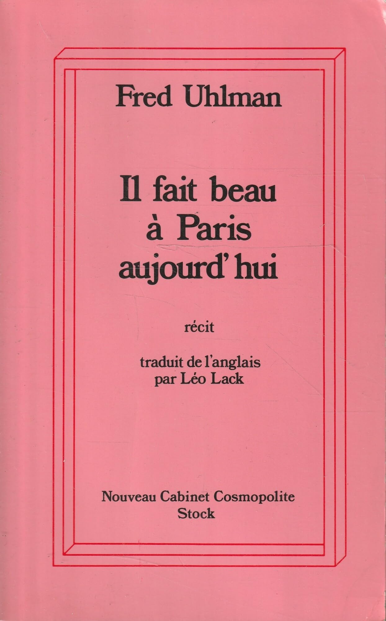 Libro: Il fait beau à Paris aujourd'hui