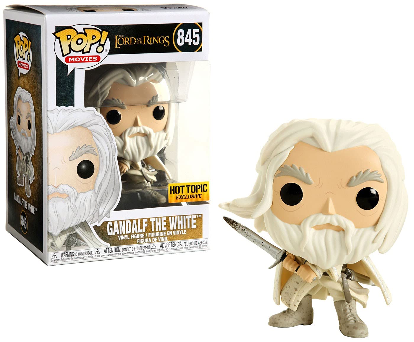 Funko Pop! Películas Lord of The Rings Gandalf The White Exclusivo Figura de Vinilo #845