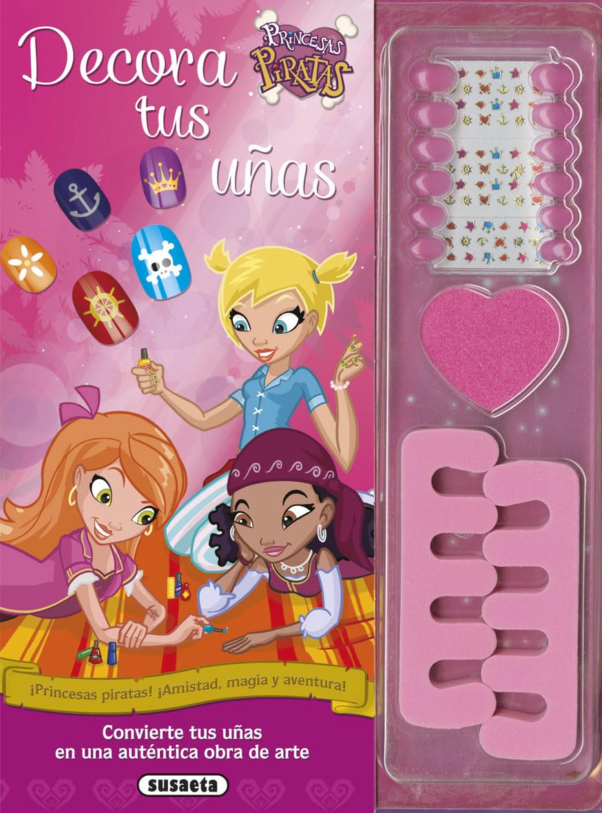 Libro: Decora tus uñas (Princesas piratas)