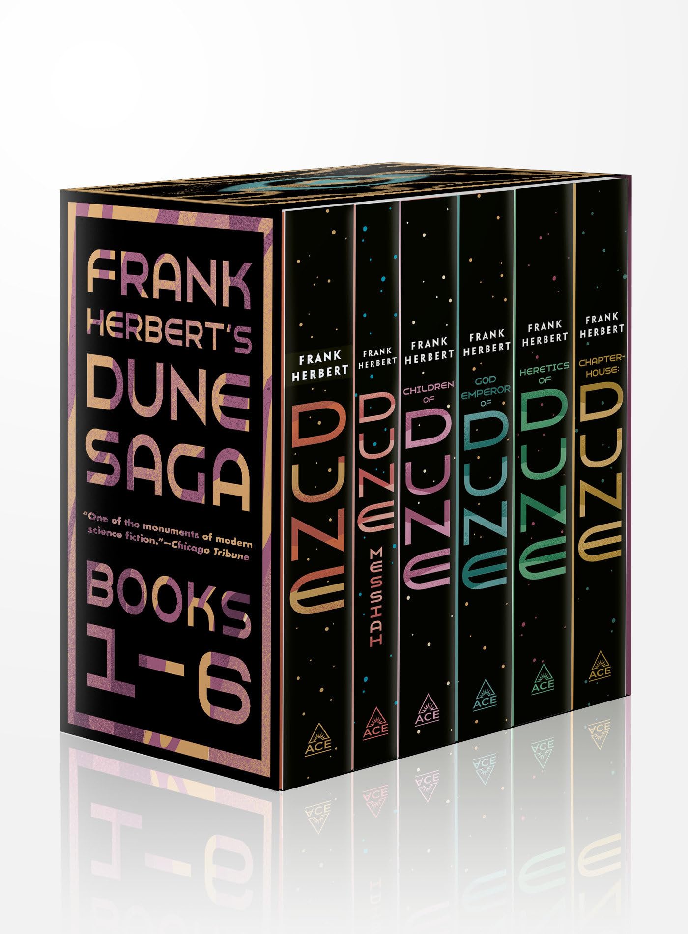 Libro: Frank Herbert's Dune Saga 6-Book Boxed Set: Dune, Dune Messiah, Children of Dune, God Emperor of Dune, Heretics of Dune, and Chapterhouse: Dune (Dune, 1-6)