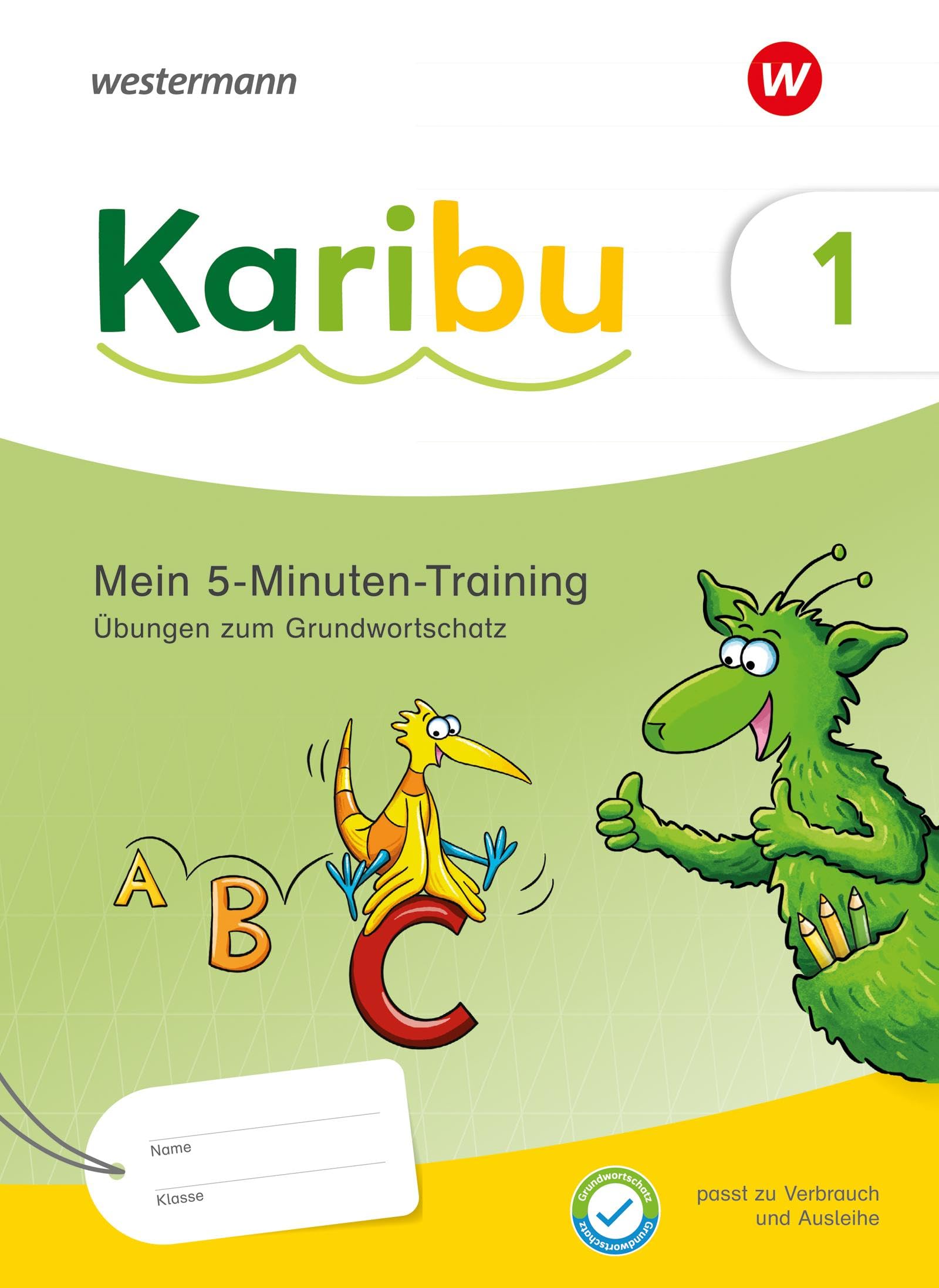 Libro: Karibu. 5-Minuten-Training: Silbenarbeit und Abschreibübungen zum Grundwortschatz- Ausgabe 2024: Ausgabe 2024