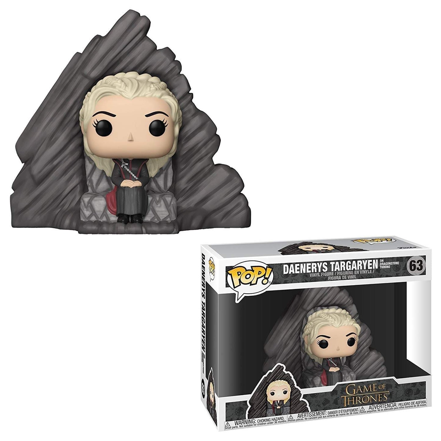 Funko Pop! Ride: Game of Thrones Daenerys on Dragonstone Throne Collectible Figura, Multicolor