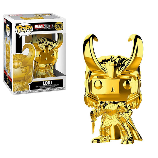 Funko Pop Marvel: Marvel Studios 10 - Loki (Dorado Chrome) Collectible Figura, Multicolor