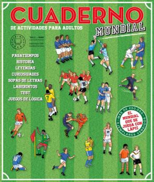 Cuaderno de actividades para adultos- MUNDIAL de fútbol: Ejercicios y pasatiempos para adultos (CUADERNOS BLACKIE BOOKS)