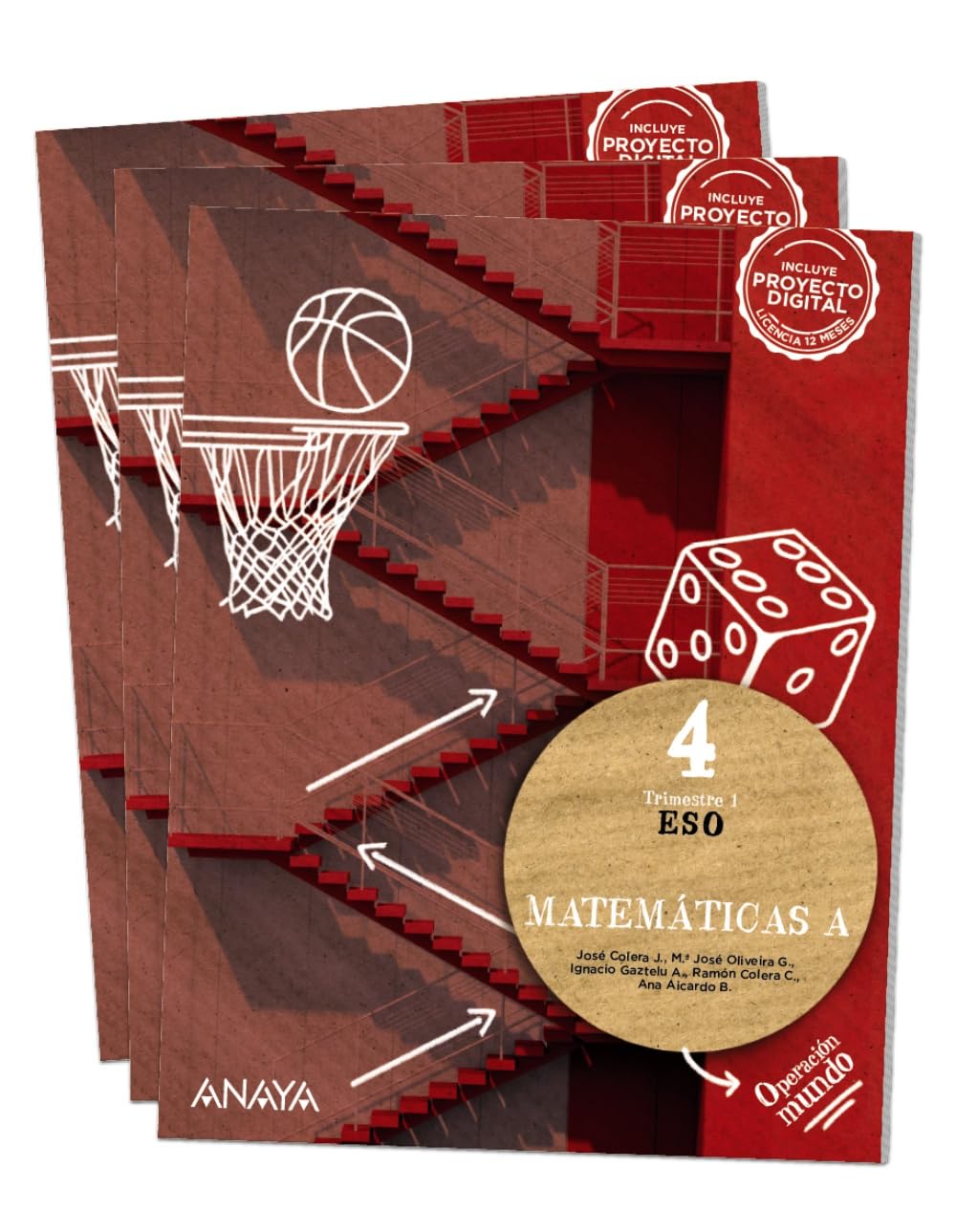 Libro: Matemáticas A 4 (Operación Mundo)