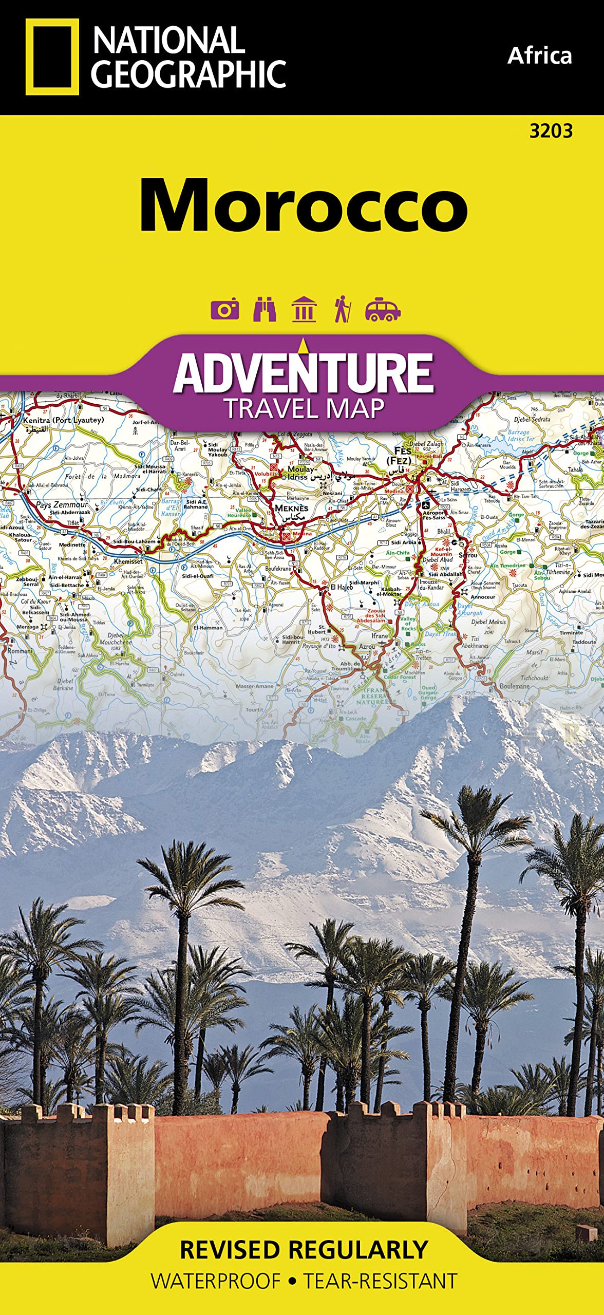 Libro: Morocco Map (National Geographic Adventure Map, 3203)