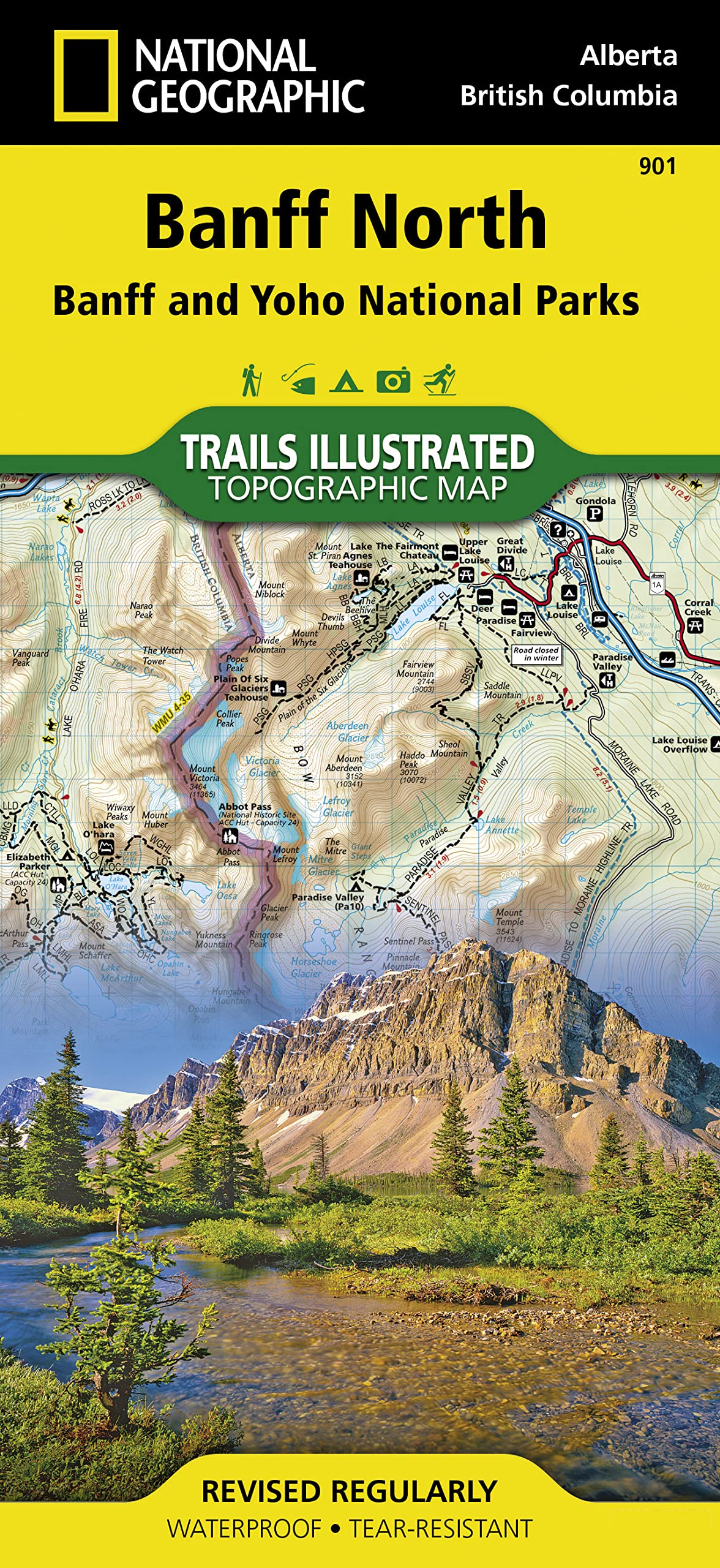 Libro: Banff North Map [Banff and Yoho National Parks] (National Geographic Trails Illustrated Map, 901)