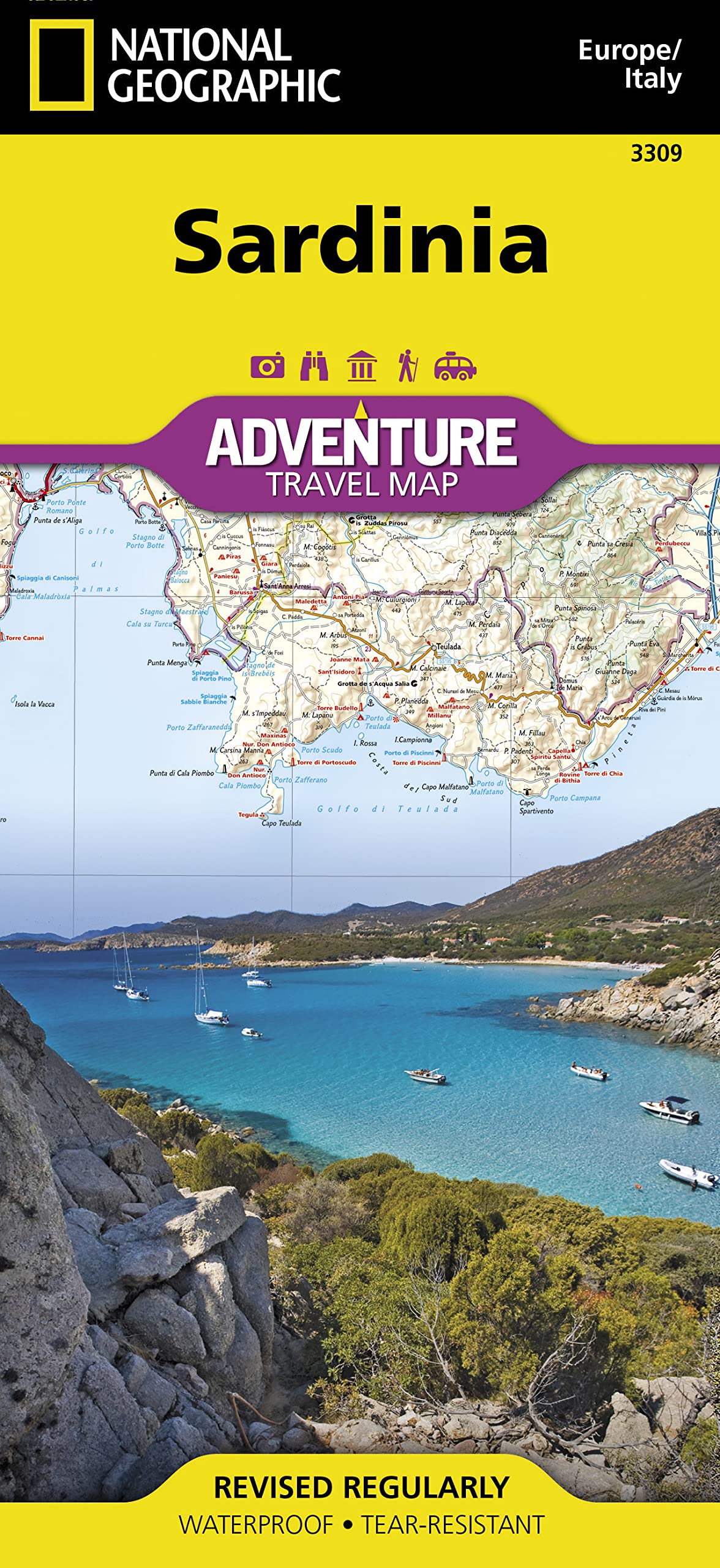 Libro: Sardinia Map [Italy] (National Geographic Adventure Map, 3309)