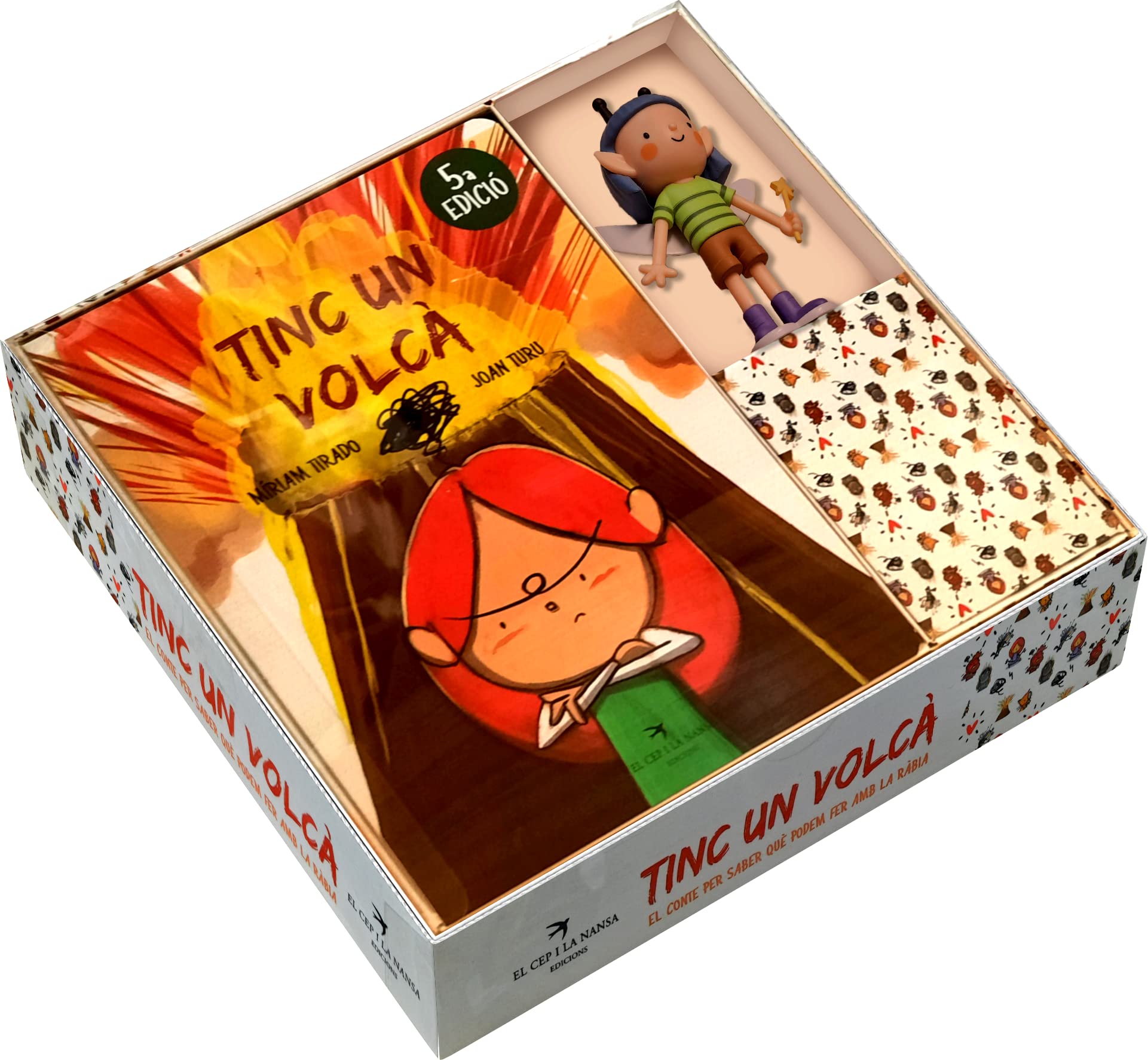Libro: Tinc un volcà Pack Llibre + Figura de la fada dels volcans. Col·lecció de Míriam Tirado i Joan Turu. Per a infants a partir de 4 anys. (Caleta)