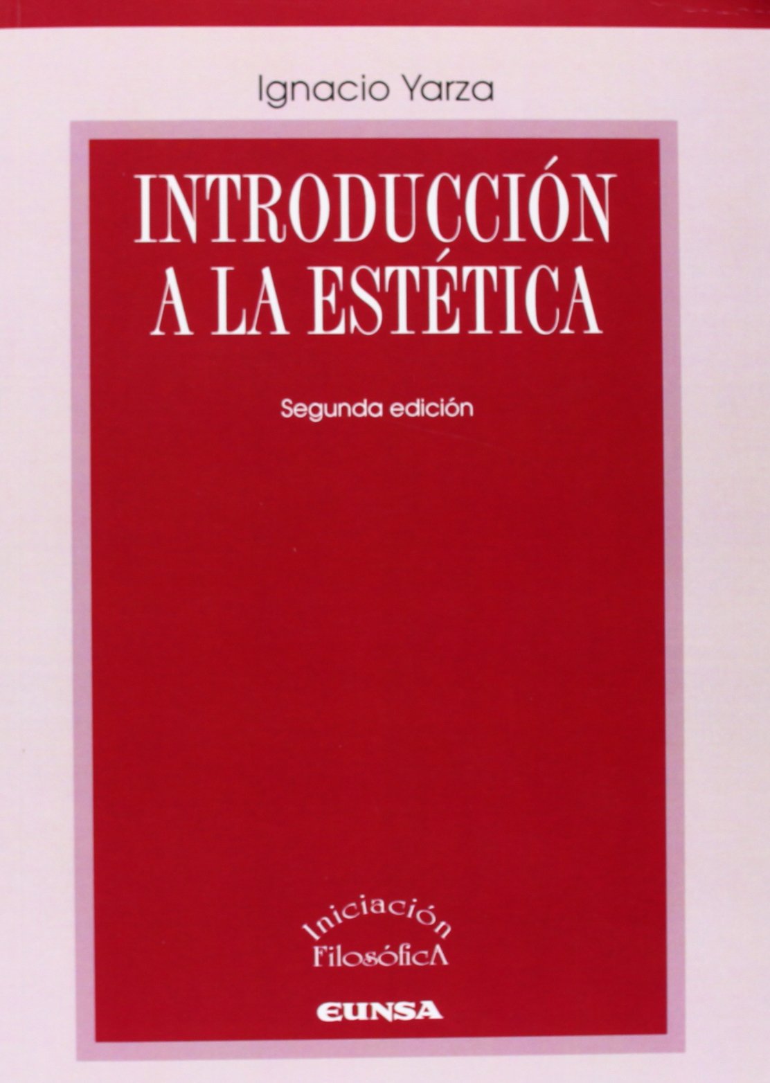 Libro: Introducción a la estética (Iniciación filosófica)