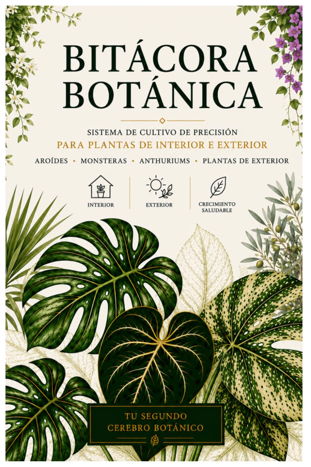 Libro: Bitácora Botánica: Diario de Cultivo Premium para Plantas de Interior e exterior, Aroides, Monsteras,Anthuriums y más...: Registro profesional para ... fertilización y evolución (Spanish Edition)
