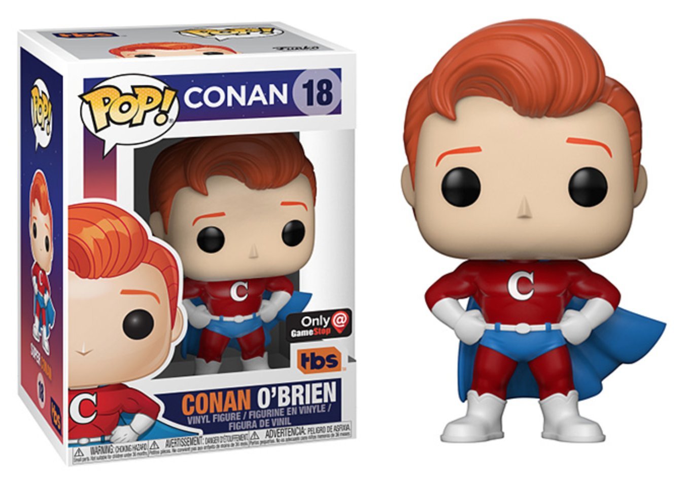 Funko Pop! Conan O'Brien Superhero Exclusivo Figura de Vinilo