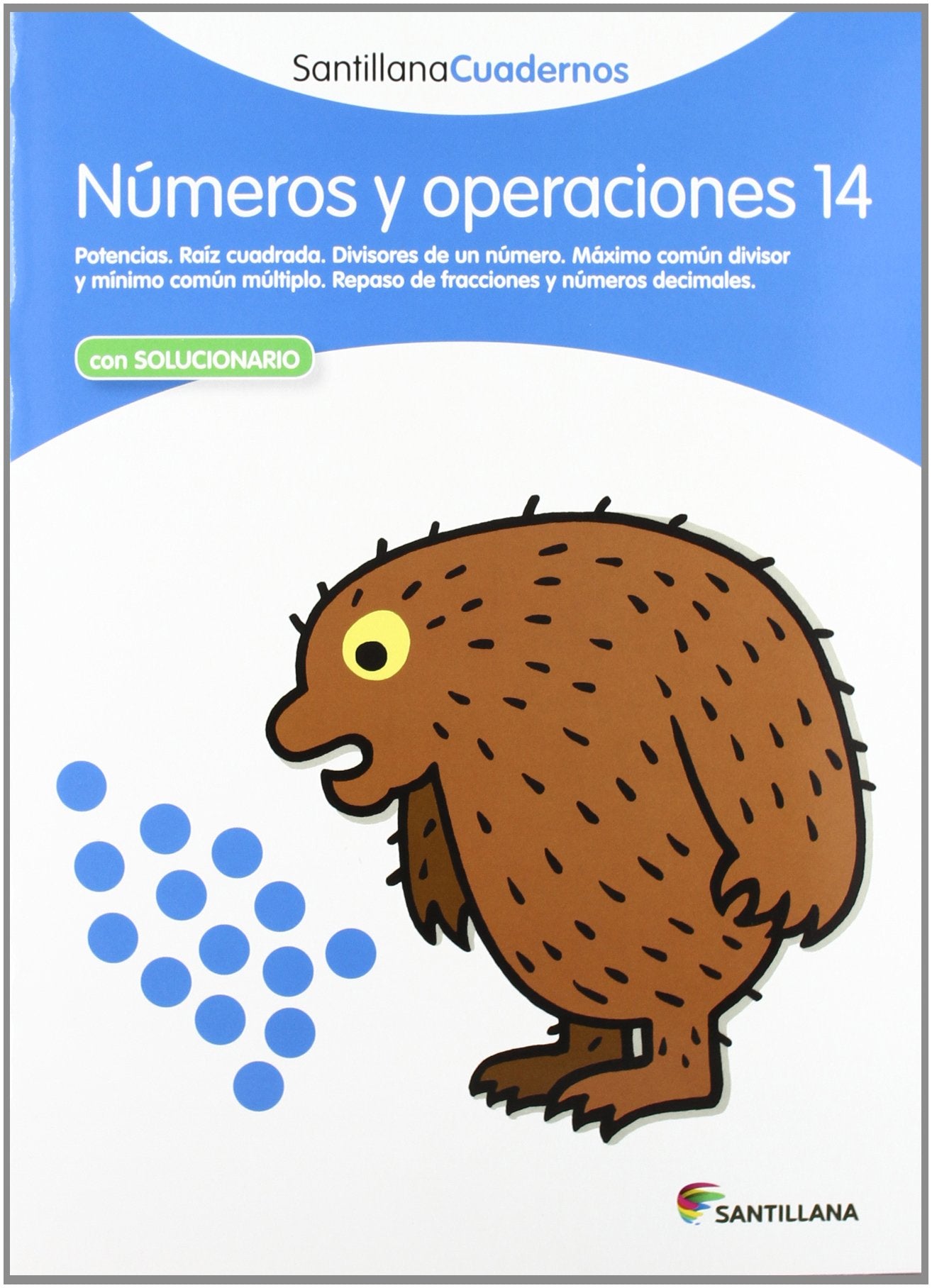 Libro: NÚMEROS Y OPERACIONES 14 SANTILLANA CUADERNOS