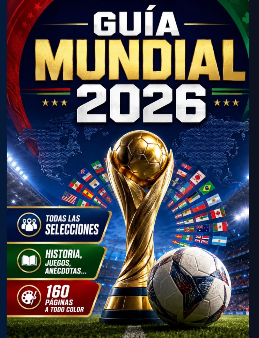 Guía Mundial 2026 de fútbol: Las selecciones, estrellas, tácticas, juegos, historia y anécdotas del Mundial