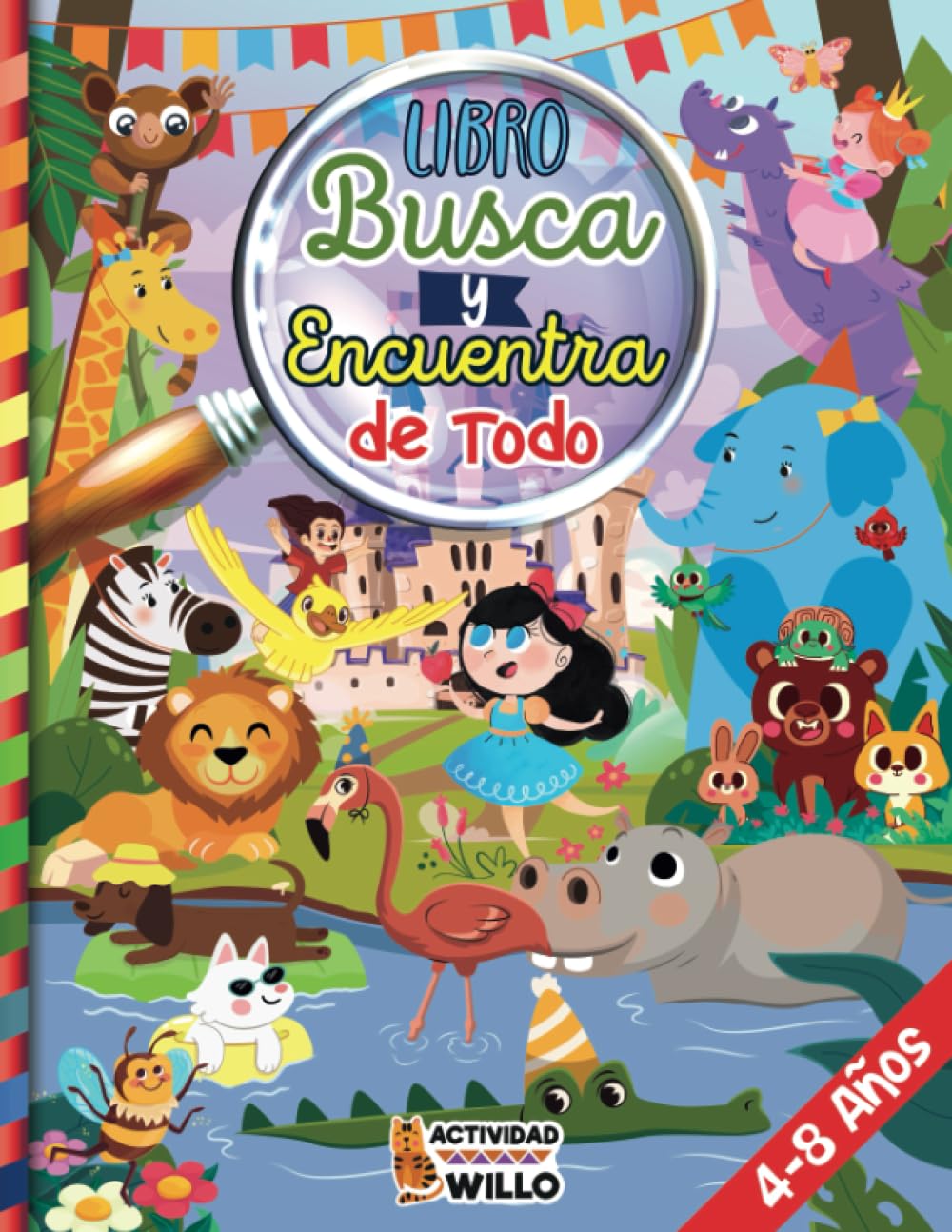 Libro: Busca y Encuentra de Todo 4-8 años: Explorando el mundo con Juegos divertidos y Pasatiempos educativos, Actividades con Animales de Granja y Marinos, ... (¡Mis Grandes Retos de Busca y Encuentra!)
