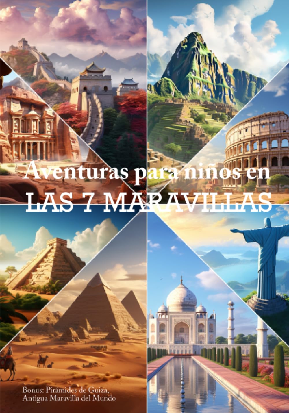 Libro: Aventuras para niños en las 7 Maravillas: Niños Conociendo el Mundo a través de mitos y leyendas de culturas ancestrales con imágenes BN y actividades para niños. (Spanish Edition)