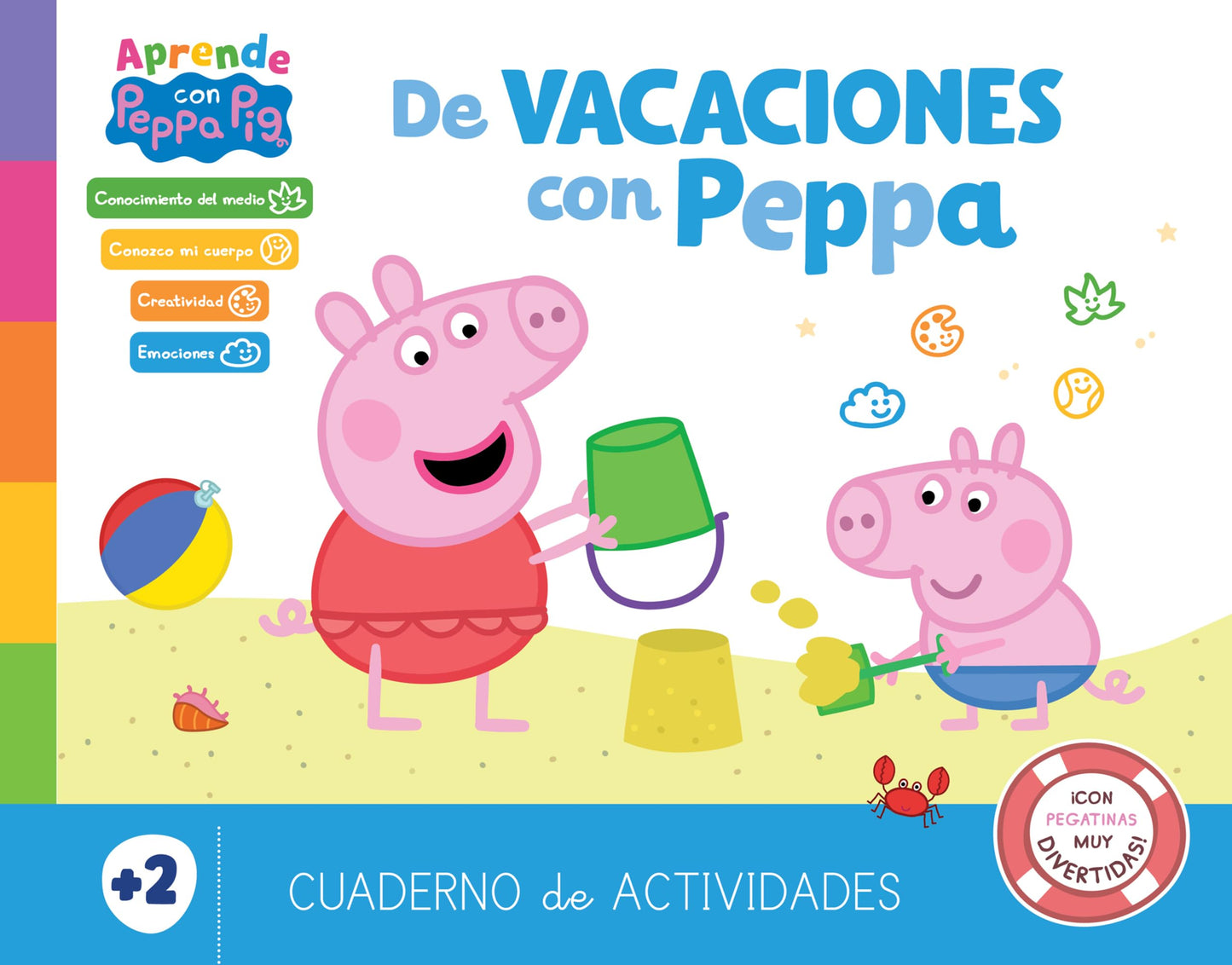 Libro: Peppa Pig. Cuaderno de vacaciones . - De vacaciones con Peppa (2 años): (¡con pegatinas muy divertidas!) (Altea)