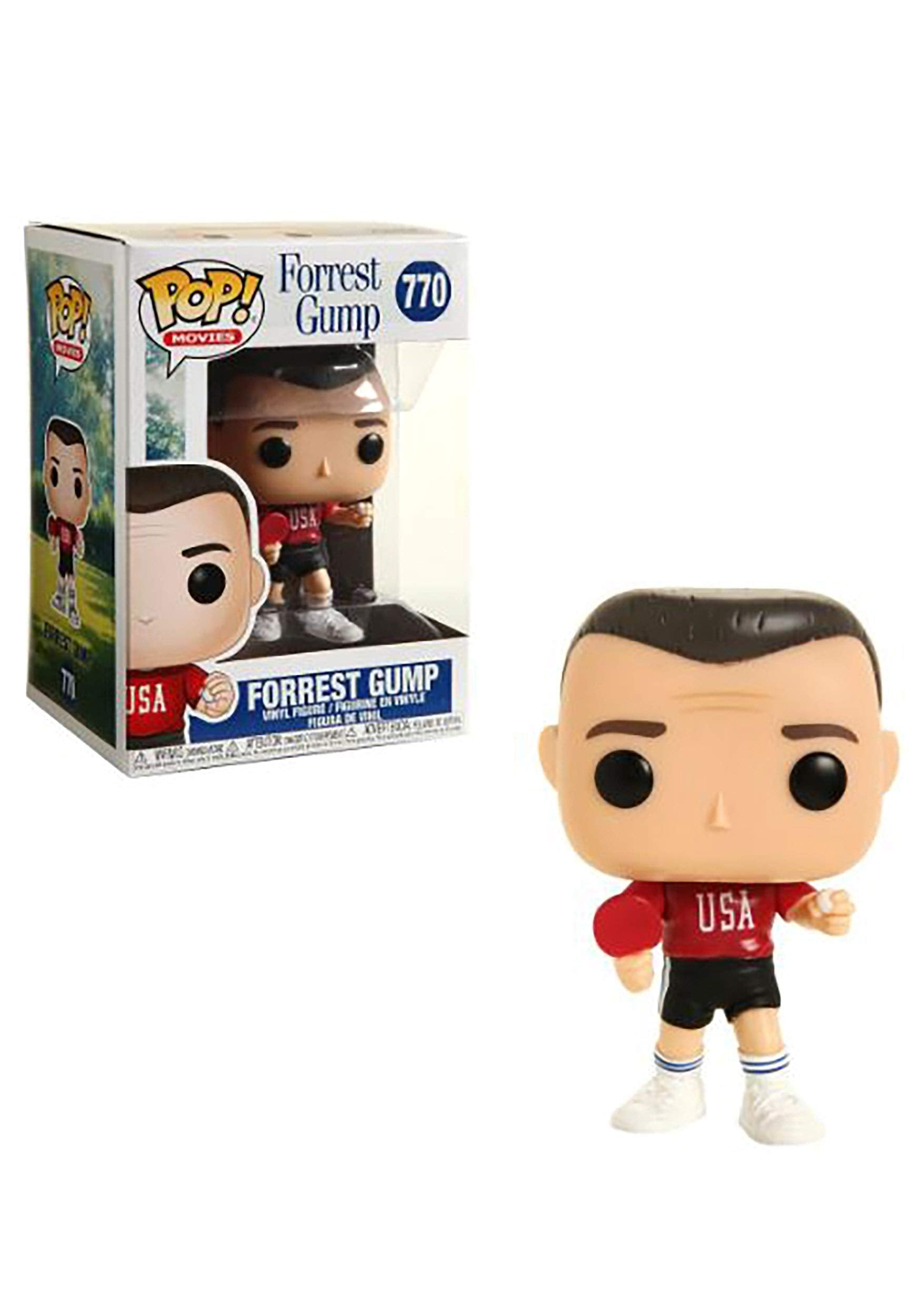 Funko Pop! Películas: Forrest Gump - Forrest in Ping Pong Outfit, Multicolor