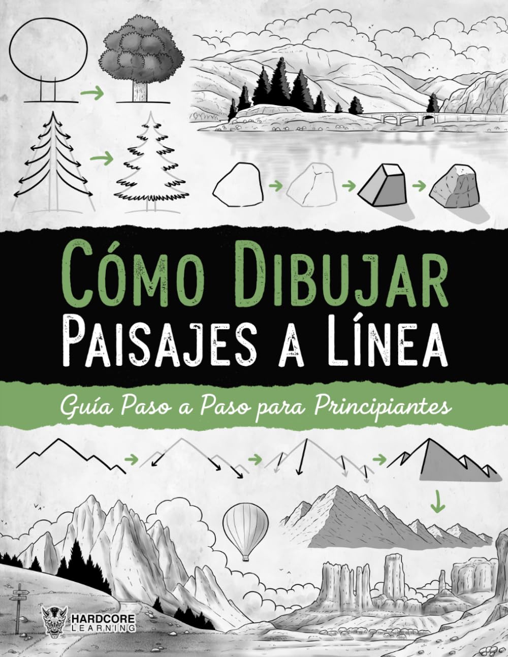 Libro: Cómo Dibujar Paisajes a Línea: Guía paso a paso para principiantes, dibuja la naturaleza de forma sencilla