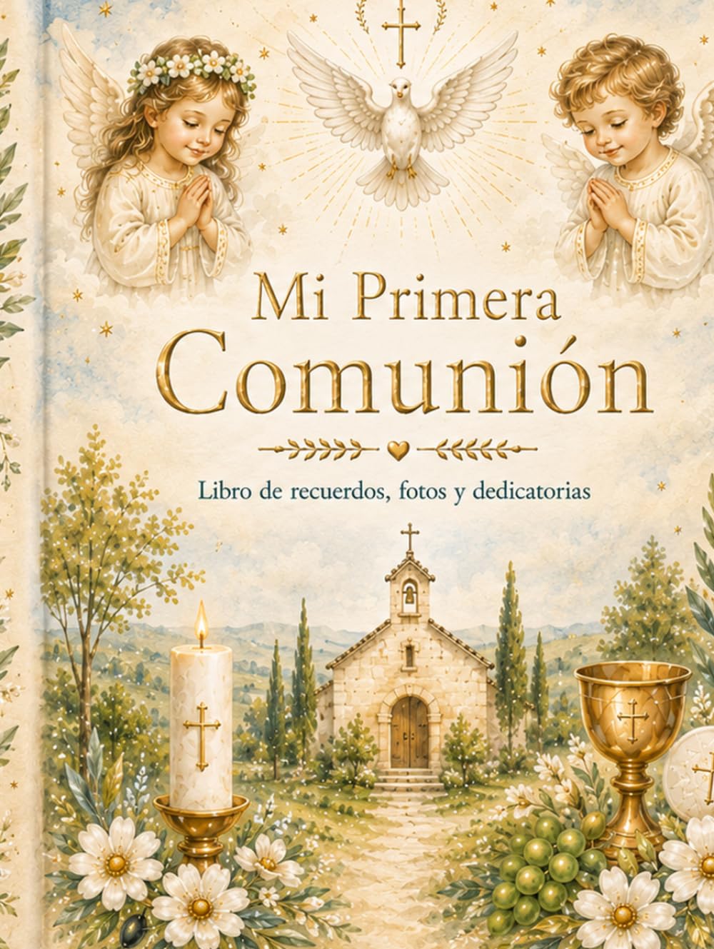 Libro: Mi Primera Comunión - Álbum y Libro de Recuerdos Grande y en Color: Con Espacios para Pegar Fotos, Firmas de Invitados y Dedicatorias para un Día Inolvidable (Spanish Edition)