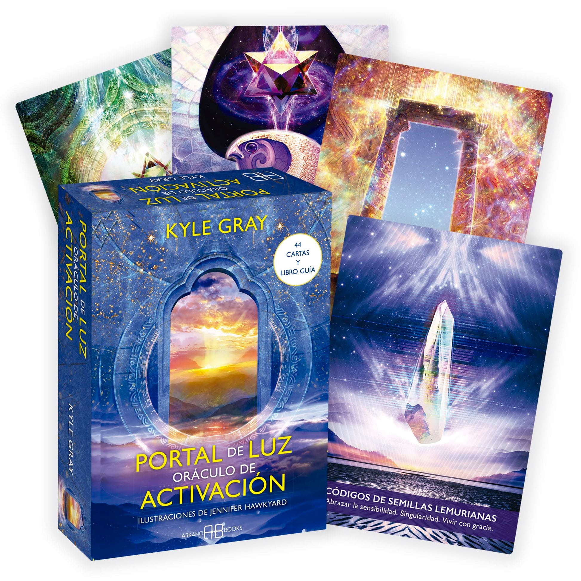 Libro: Portal de luz: Oráculo de activación, 44 cartas y libro guía. (ADIVINACION-TAROT-JUEGOS)