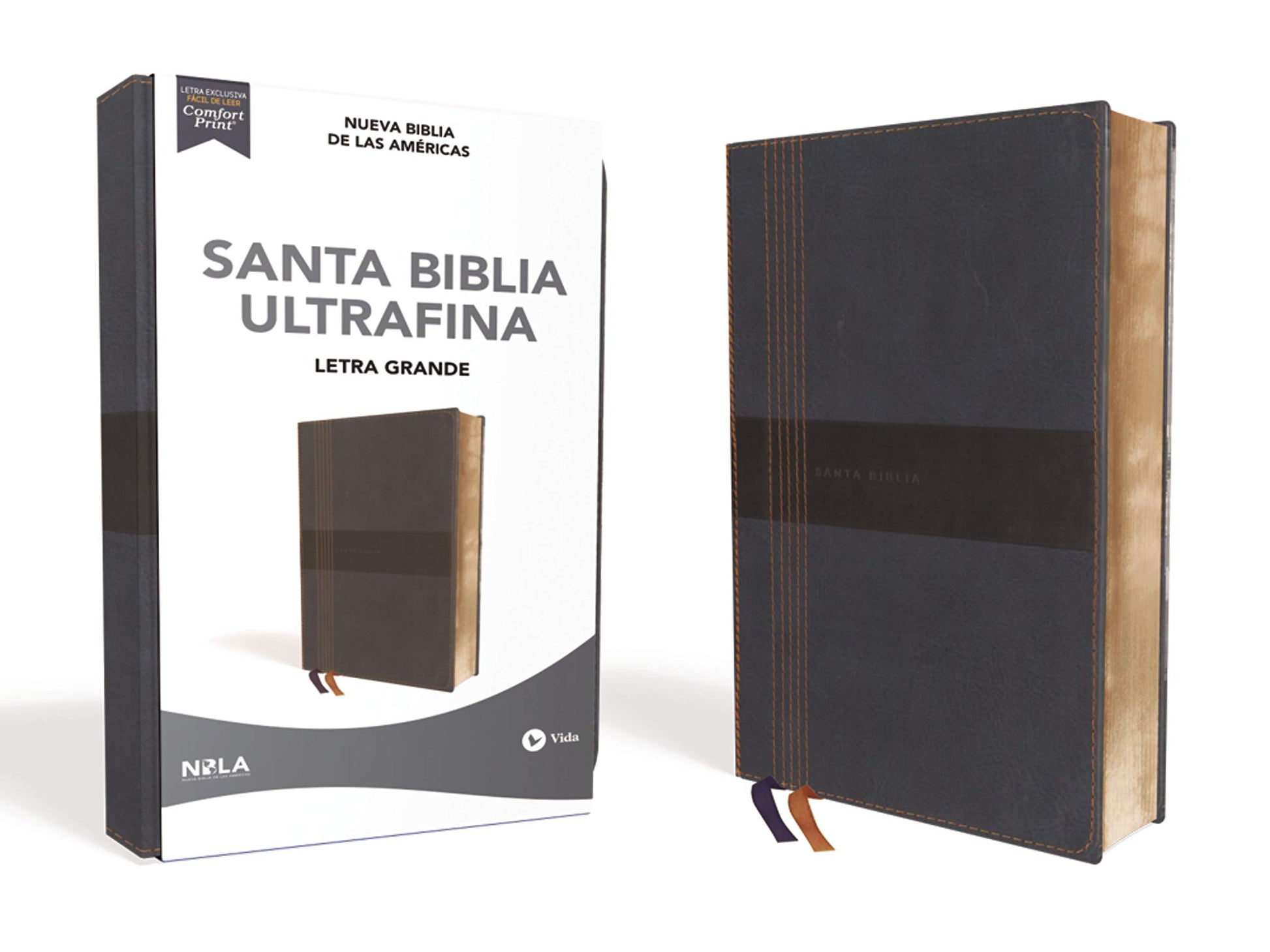 Libro: NBLA, Santa Biblia, Ultrafina, Letra grande, Leathersoft, Azul, Palabras de Jesús en rojo (Spanish Edition)
