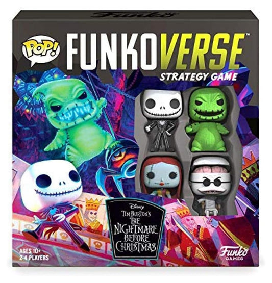 Funko Games Board 0-Base The Pesadilla Antes de Navidad Funkoverse - TNBC - Light Strategy Board Game for Children & Adults (Ages 10+) - 2-4 Players - Collectible Figura de Vinilo