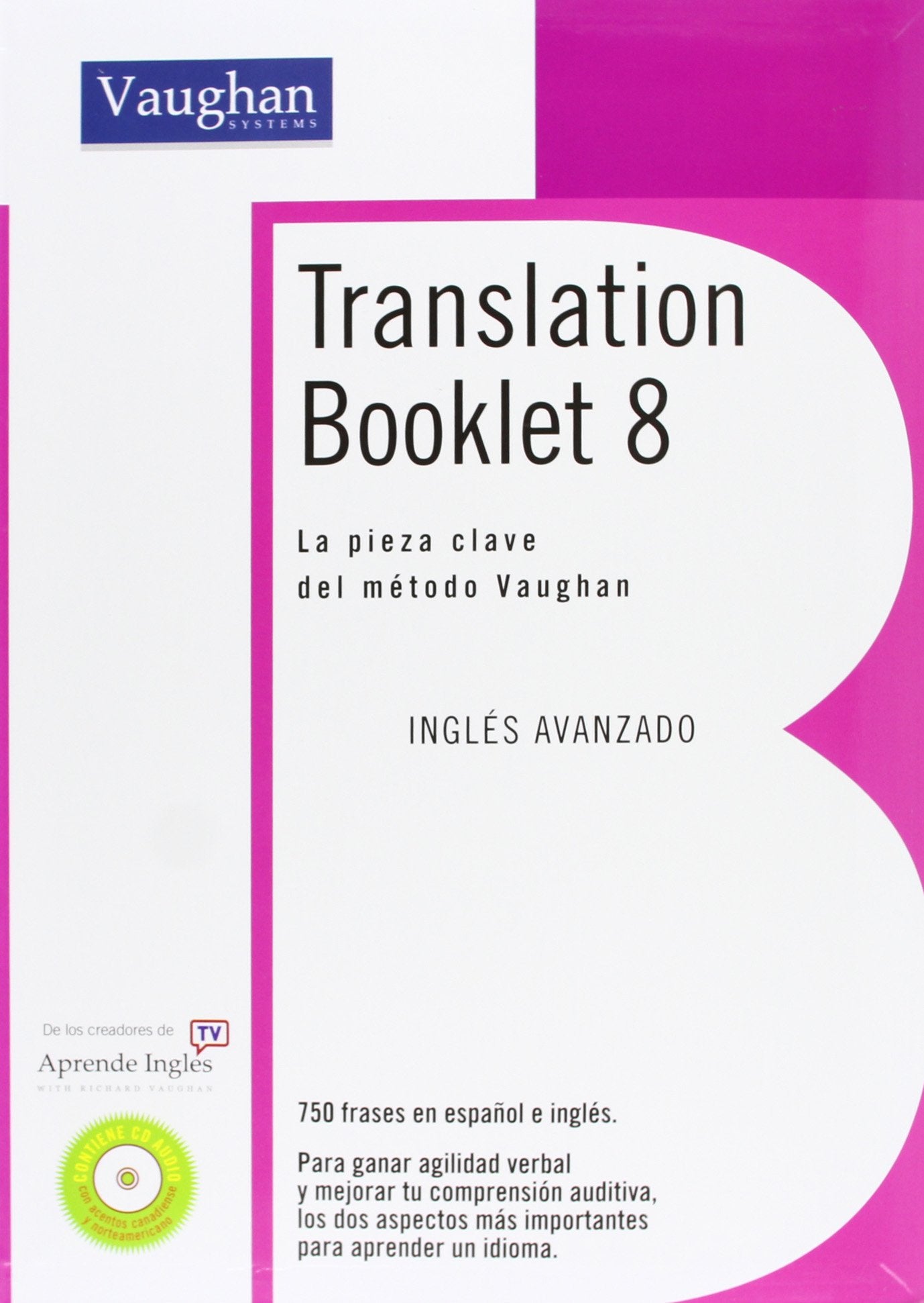 Libro: TRANSLATION BOOKLET 8: Avanzado
