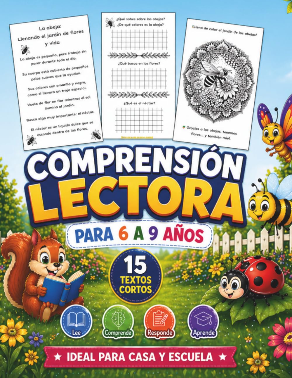 Libro: Comprensión Lectora: Para niños de 6 a 9 años – 15 textos cortos para leer, comprender y aprender