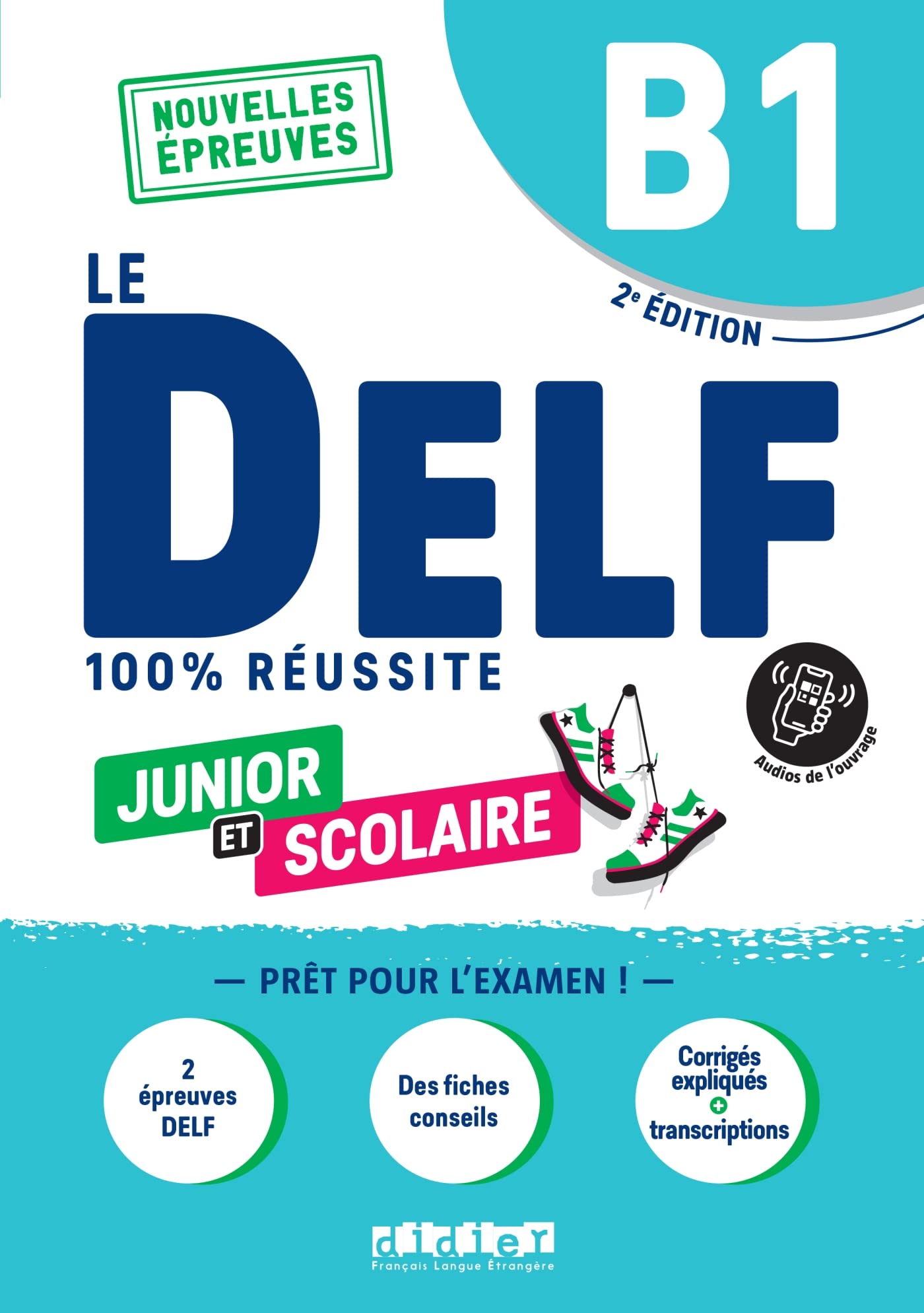 Libro: 100% delf junior scol b1 livre+app ed23: Übungsheft mit Audios und Lösungen