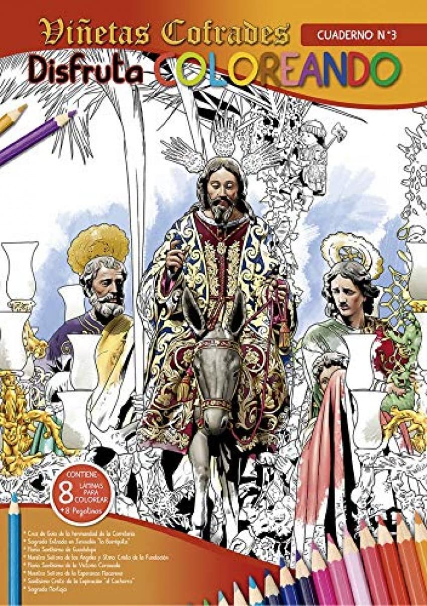 Libro: Disfruta Coloreando ViÑetas Cofrades 3