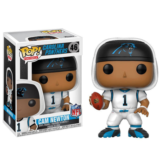 Funko POP NFL: Cam Newton (Panthers White) Collectible Figura