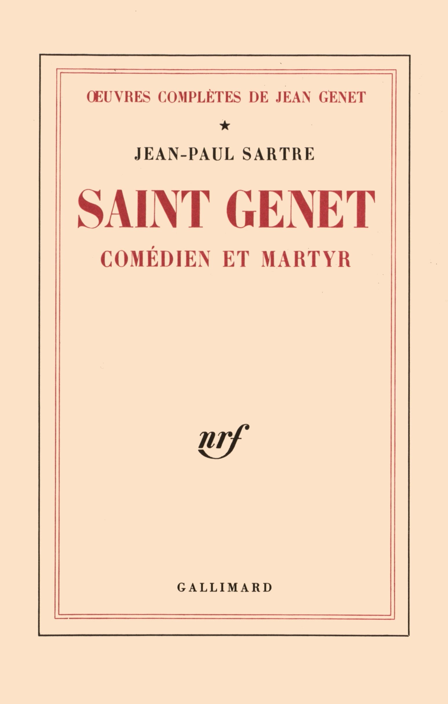 Libro: Saint Genet (French Edition)