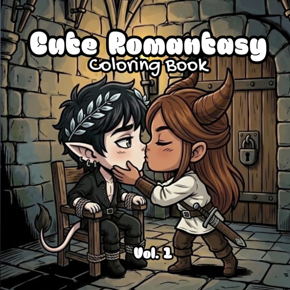 Libro: Cute Romantasy: Coloring Book - Volume 1