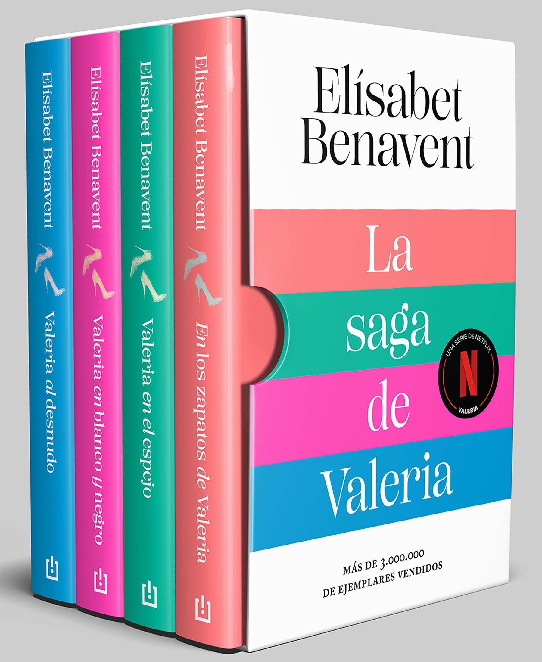 La saga de Valeria (edición estuche): En los zapatos de Valeria | Valeria en el espejo | Valeria en blanco y negro | Valeria al desnudo (Best Seller)