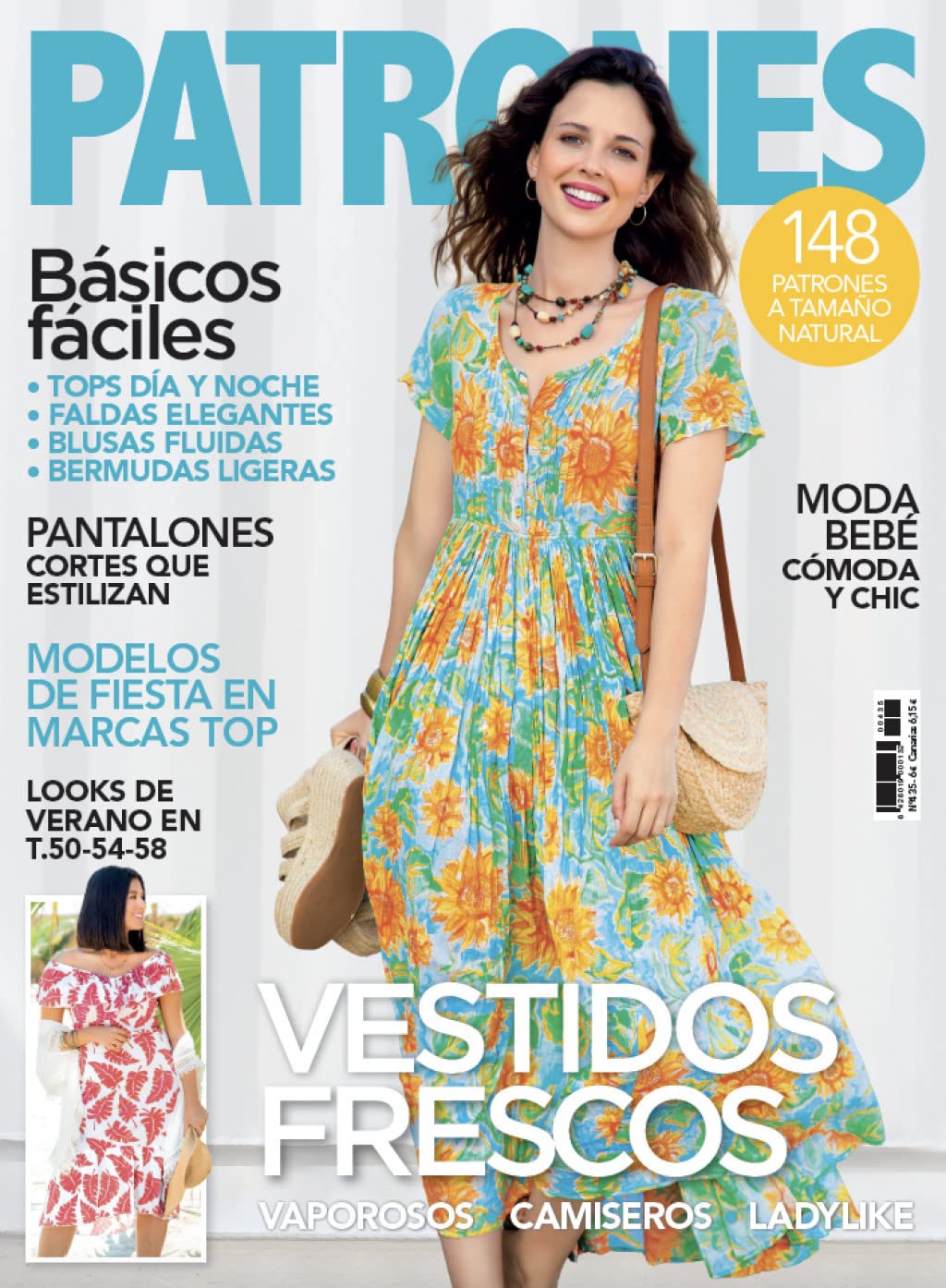 Libro: Patrones #435 | Vestidos fáciles. Tallas desde la 36 a la 58. 148 patrones ropa mujer