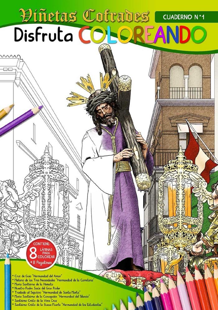 Libro: Disfruta coloreando Viñetas Cofrades 1