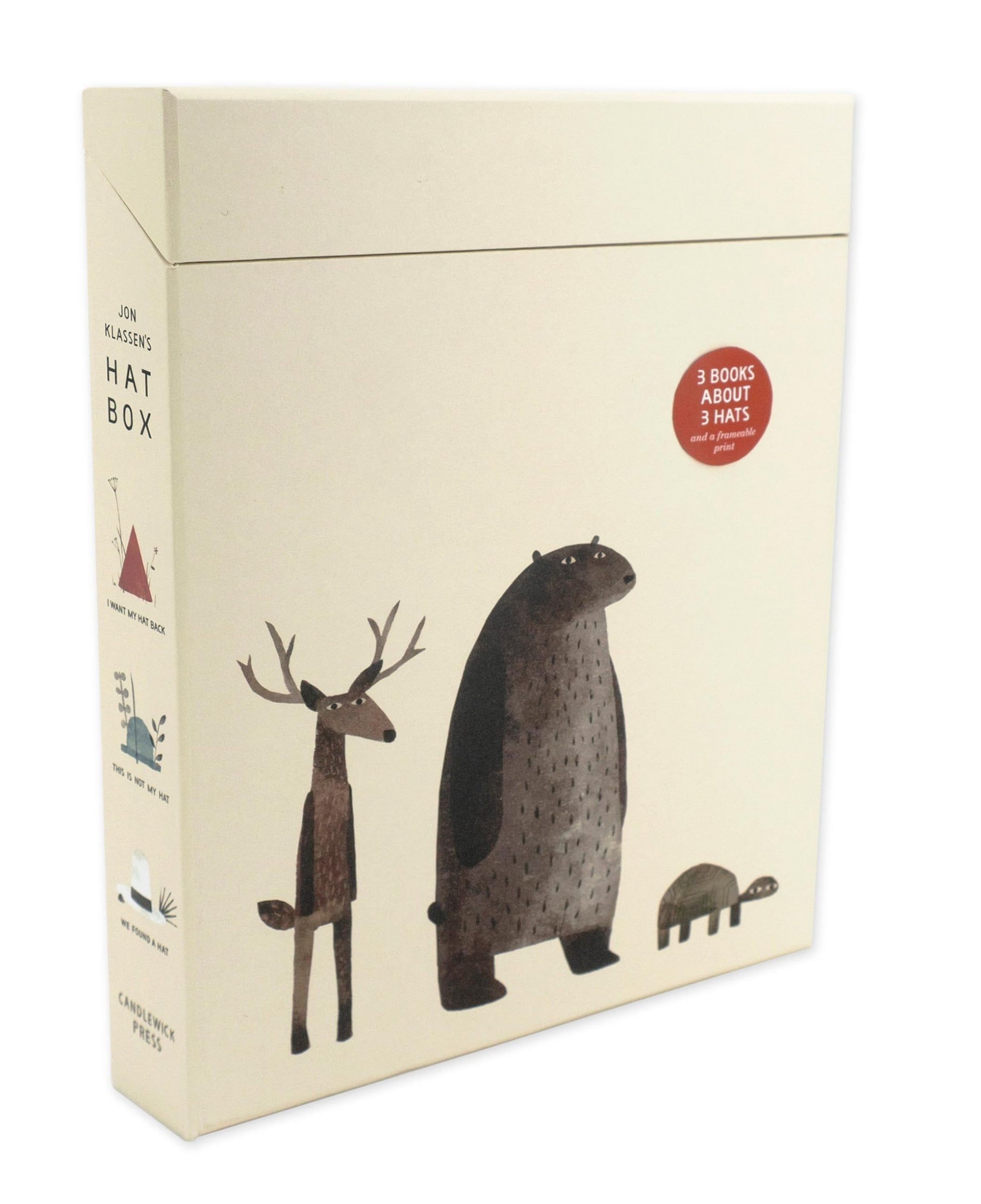 Libro: Jon Klassen's Hat Box: (Keepsake Box Set Containing Three Clever Picture Books Plus a Frameable Print) (The Hat Trilogy)