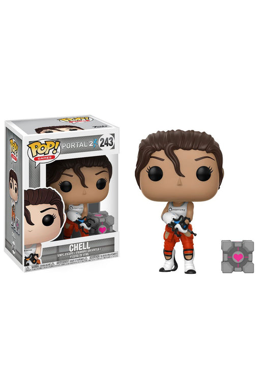 Funko POP Games: Chell Collectible Figura de Vinilo with Portal Gun
