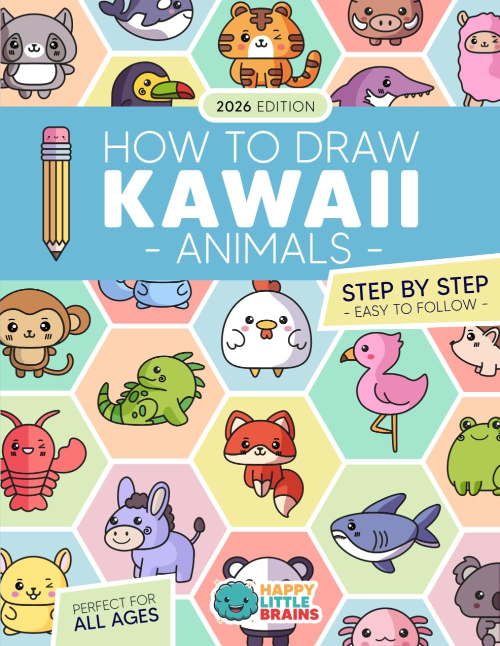Libro: How to Draw Kawaii Animals: 101 Super Cute Animals to Draw with Fun and Easy Step-by-Step Lessons (Kawaii World)