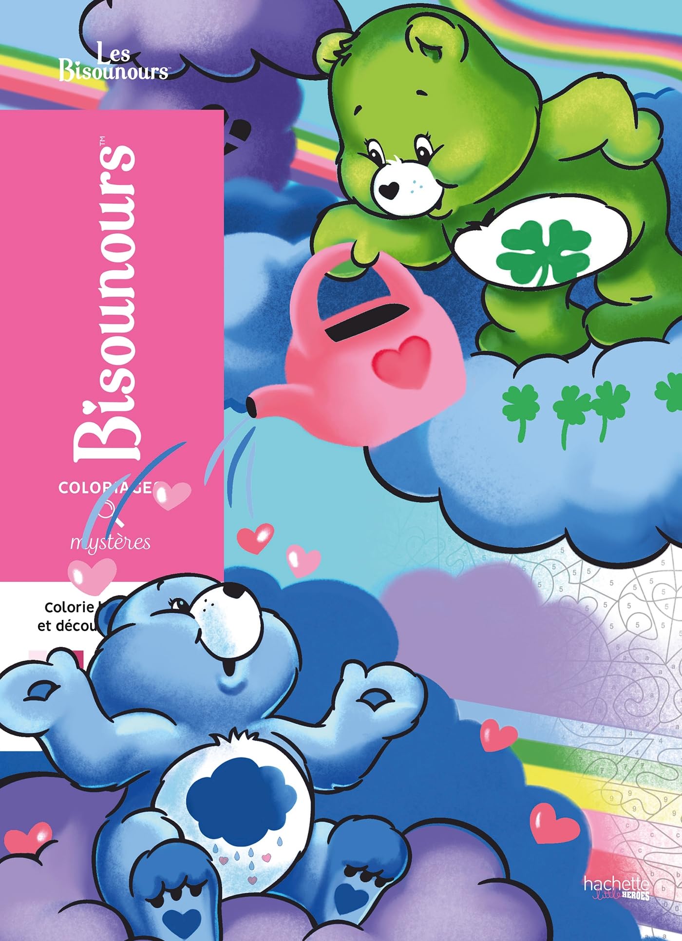 Libro: Coloriages mystères Bisounours: Colorie les chiffres et découvre l'image !