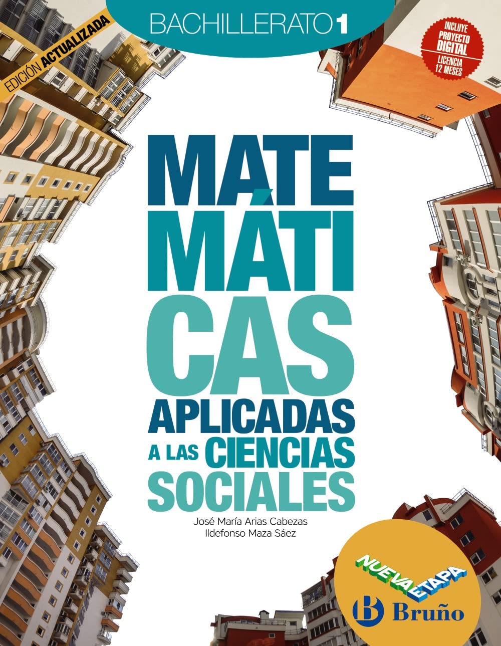 Libro: Matemáticas Aplicadas a las Ciencias Sociales 1 Bachillerato Nueva etapa Bruño Edición Actualizada