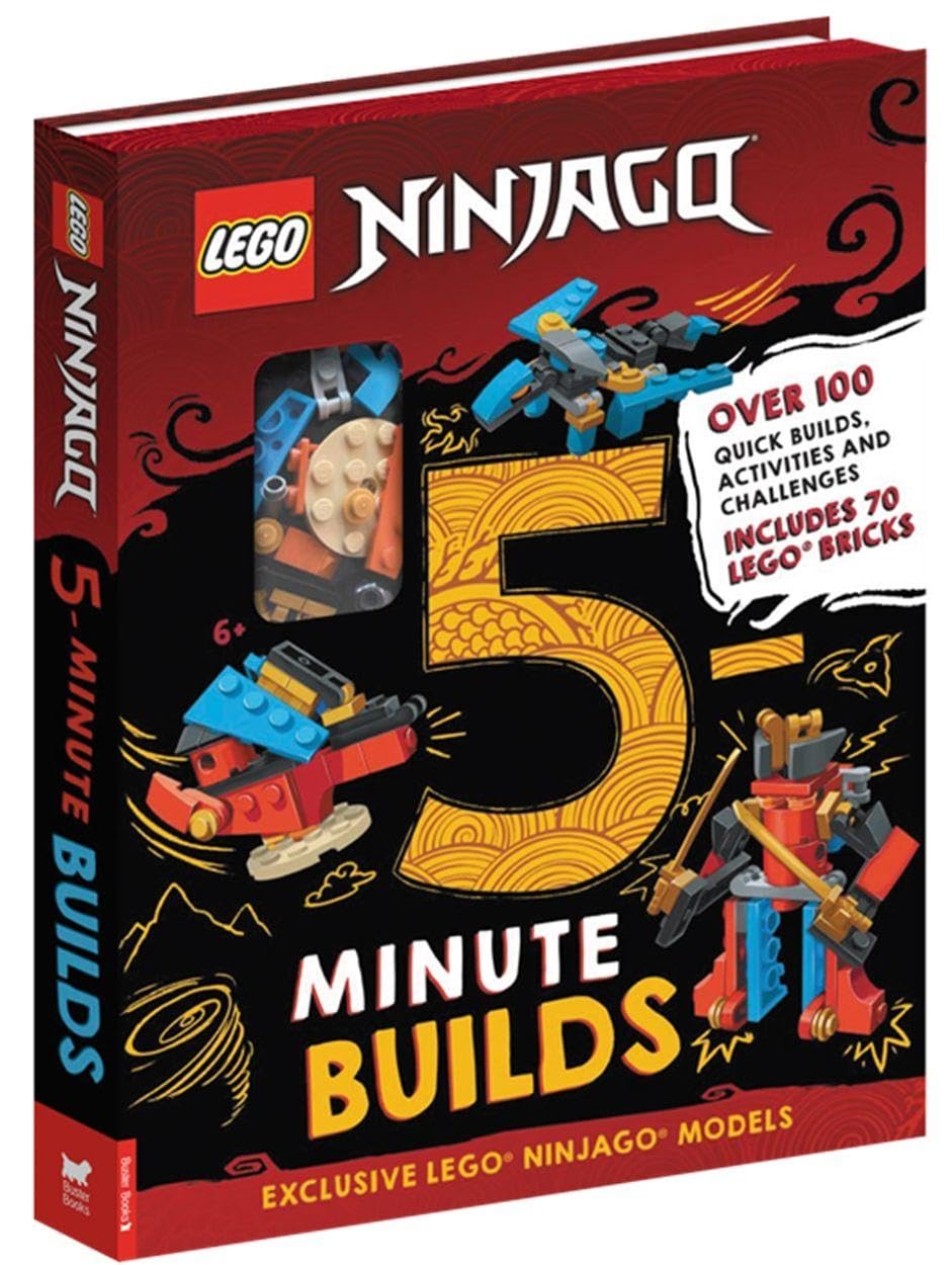 Libro: Buster Books LEGO NINJAGO Five-Minute Builds (with 70 LEGO bricks).