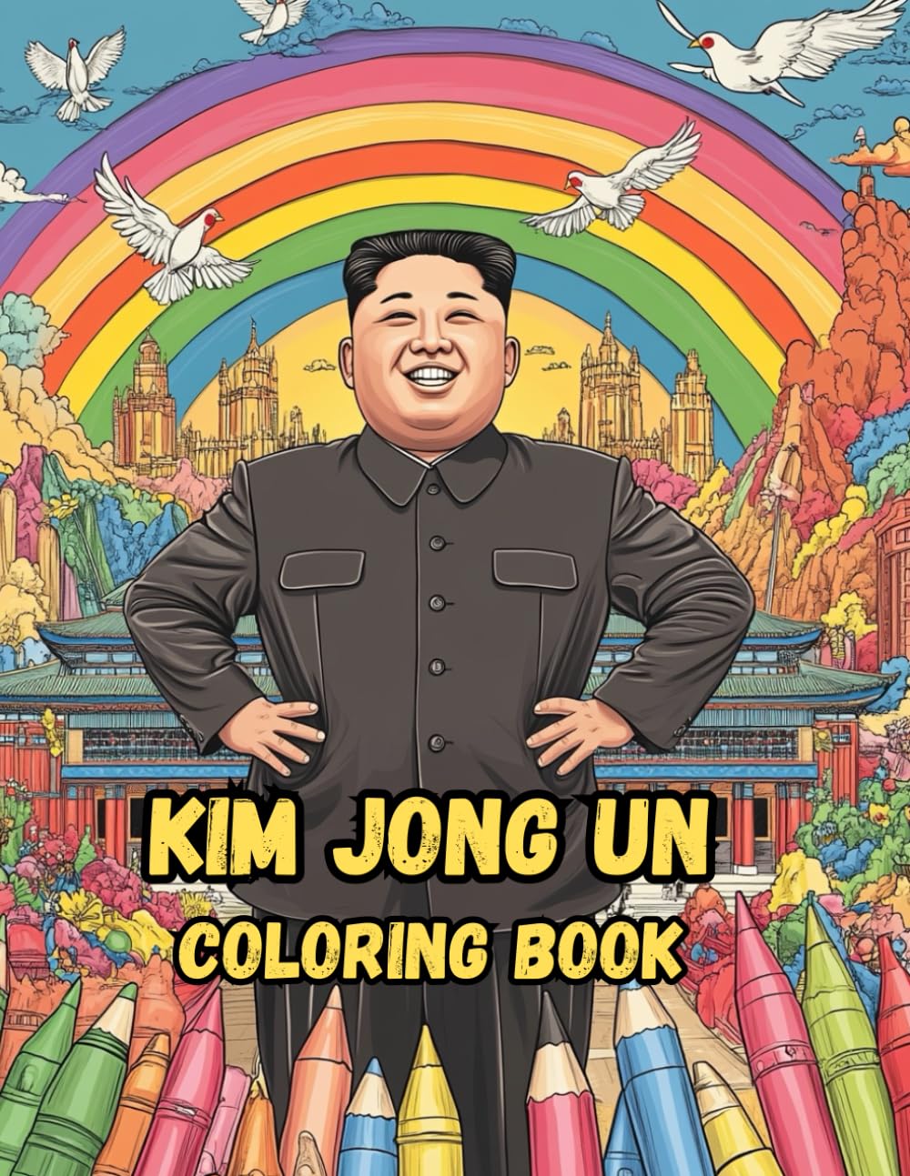 Libro: Kim Jong Un Coloring book: 40 Fun & Unique Illustrations of North Korea's Supreme Leader for Relaxation and Stress Relief