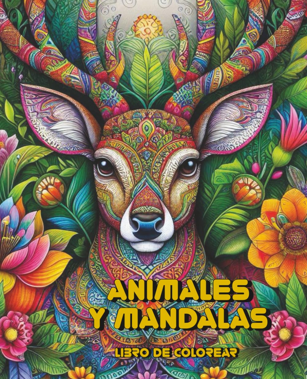 Libro: Animales y mandalas: 50 bellas imágenes para relajarse pintando. Libro de colorear para adultos. Mindfulness creativo. Coloring book