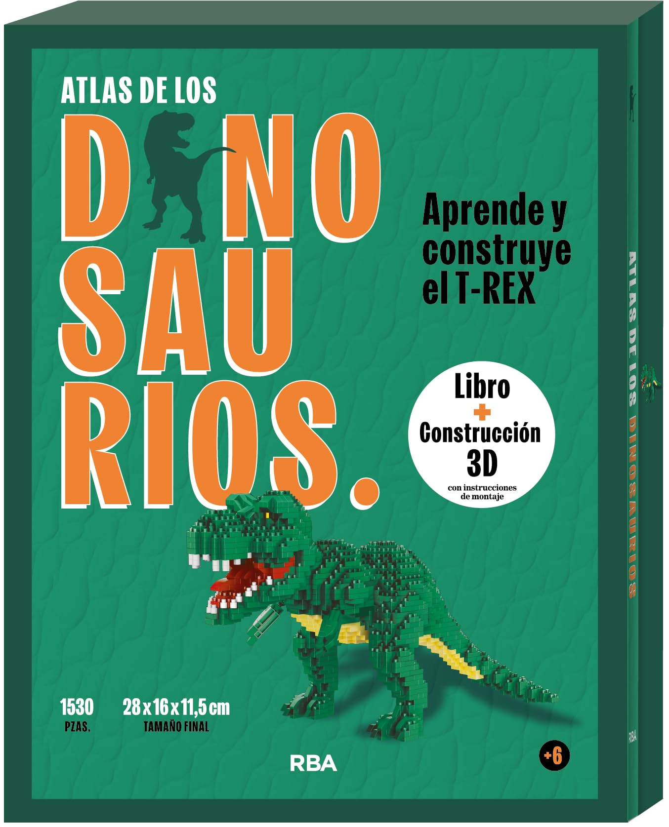 Libro: Atlas de los dinosaurios: Construye el T-REX (Infantil)